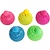 merkloos Stressbal neon parelmoer met net - Knijpbal - Studeerbal - Squeeze bal