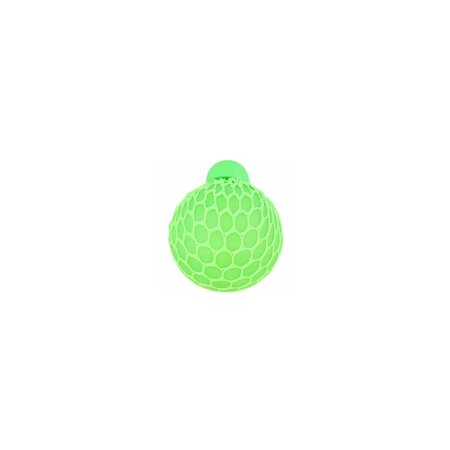 merkloos Stressbal neon parelmoer met net - Knijpbal - Studeerbal - Squeeze bal