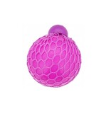 merkloos Stressbal neon parelmoer met net - Knijpbal - Studeerbal - Squeeze bal