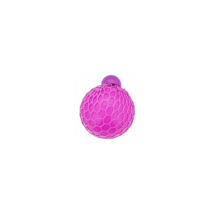 merkloos Stressbal neon parelmoer met net - Knijpbal - Studeerbal - Squeeze bal