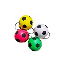 Stressbal set sleutelhanger - Voetbal - 4 stuks