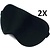 Merkloos 2x Zijden Verduisterende Slaapmasker voor volwassenen - Vrouwen en Mannen - Verstelbaar - Oogmasker - Nachtmasker - Reismasker - Slaap masker - Oog masker - Zwart