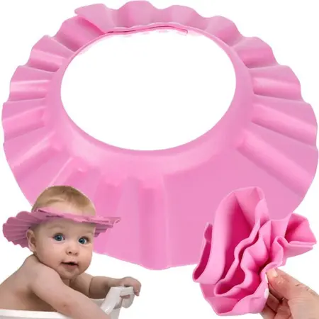 Merkloos Douchekapje Kind – Peuter - Shower Cap – Douchekap – Roze