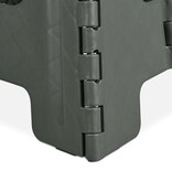 Relaxdays opstapje inklapbaar - tot 120 kg - 30 x 37 x 29 cm - badkamer - lichtgrijs