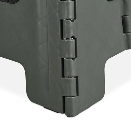 Relaxdays opstapje inklapbaar - tot 120 kg - 30 x 37 x 29 cm - badkamer - lichtgrijs