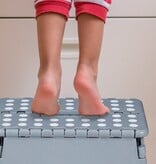 Relaxdays opstapje inklapbaar - tot 120 kg - 30 x 37 x 29 cm - badkamer - lichtgrijs