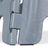 Relaxdays opstapje inklapbaar - tot 120 kg - 30 x 37 x 29 cm - badkamer - lichtgrijs