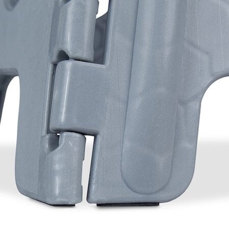 Relaxdays opstapje inklapbaar - tot 120 kg - 30 x 37 x 29 cm - badkamer - lichtgrijs