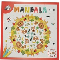 Mandala Kleurboek voor Kinderen Wilde Dieren - Geschikt voor kleurpotloden en kleurstiften