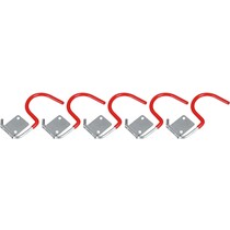 Benson Set ophanghaken - gegalvaniseerd met kunststof coating - 5 stuks - 8,5 x 4,2 cm