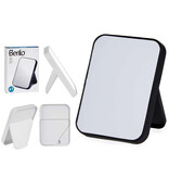 Berilo Make-Up Spiegel Kunststof XL - 20CM - Zwart