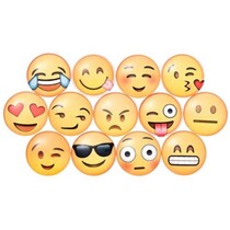 Smiley magneten - Memo magneten - Emoticons - Koelkast magneet - 10 stuks - Assorti