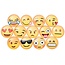 Merkloos Smiley magneten - Memo magneten - Emoticons - Koelkast magneet - 10 stuks - Assorti