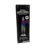 Delight Lavalamp glitter - Retrolamp - 19 cm - Grijs - Multicolor