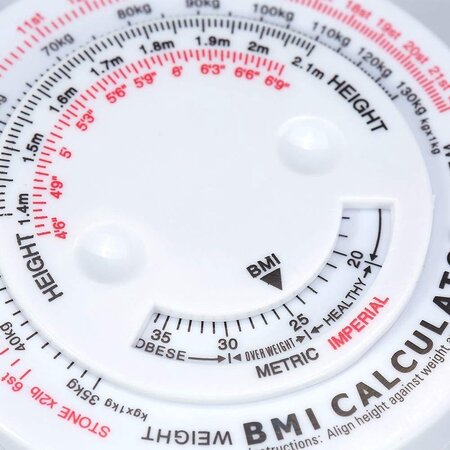Merkloos Vet meetlint - Heart BMI Body Mass Index meetlint rekenmachine voor lichaamsspieren - dieet gewichtsverlies