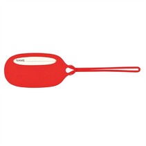 Kofferlabels - Flexibele siliconen bagage labels - Adreslabel - Rood - Set van 2