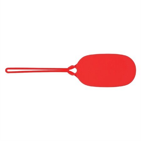 Merkloos Kofferlabels - Flexibele siliconen bagage labels - Adreslabel - Rood - Set van 2