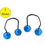 Merkloos Vinger Yoyo – 2 stuks Thumb Chucks Finger jojo – Inclusief Lichtjes – Vingeroefeningen Zenuwtikken Controle – Blauw