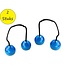 Merkloos Vinger Yoyo – 2 stuks Thumb Chucks Finger jojo – Inclusief Lichtjes – Vingeroefeningen Zenuwtikken Controle – Blauw