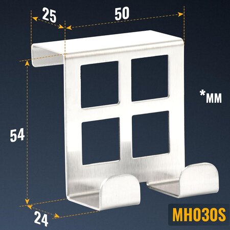 Home Towel hanger - Handdoek haak - RVS - Set van 2