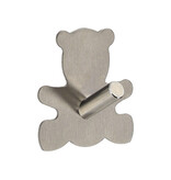 Merkloos Towel hanger - Handdoek haak - RVS - Beer - Set van 2