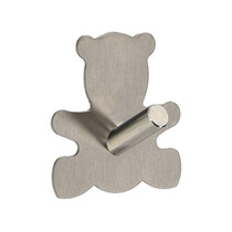 Towel hanger - Handdoek haak - RVS - Beer - Set van 2