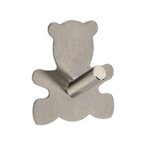 Towel hanger - Handdoek haak - RVS - Beer - Set van 2