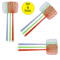 Set vliegenmeppers - duurzaam - 9 stuks