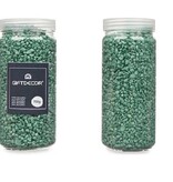 Giftdecor Decoratie stenen - Mintgroen - 2-5 mm steentjes - 1400 gram kiezels - Aquarium en vazen vulling