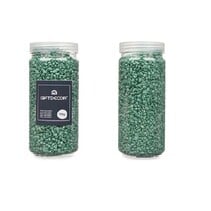 Decoratie stenen - Mintgroen - 2-5 mm steentjes - 1400 gram kiezels - Aquarium en vazen vulling