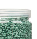 Giftdecor Decoratie stenen - Mintgroen - 2-5 mm steentjes - 1400 gram kiezels - Aquarium en vazen vulling