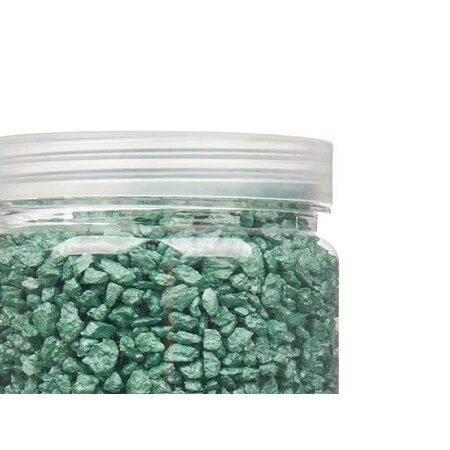 Giftdecor Decoratie stenen - Mintgroen - 2-5 mm steentjes - 1400 gram kiezels - Aquarium en vazen vulling