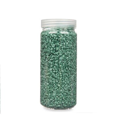 Giftdecor Decoratie stenen - Mintgroen - 2-5 mm steentjes - 1400 gram kiezels - Aquarium en vazen vulling