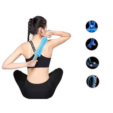 Verk Group Massage roller - Massage stick - Massageapparaten - Foam roller - Fysiotherapeuten - Sportmassagetherapie - Massage tool - 43CM