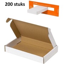 200 stuks Brievenbusdoos A6 brievenbusdozen - 180x115x28 mm - verzenddoos met bovenklep