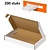 Merkloos 200 stuks Brievenbusdoos A6 brievenbusdozen - 180x115x28 mm - verzenddoos met bovenklep