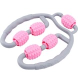 Merkloos Massage Relaxer Roller Roze - Decompressie Massage Apparatuur - Diep Weefsel Zelfmassage