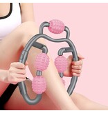 Merkloos Massage Relaxer Roller Roze - Decompressie Massage Apparatuur - Diep Weefsel Zelfmassage