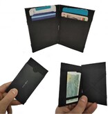 Marksman Magic wallet portemonnee heren – RFID anti-skim – Nylon – Zwart