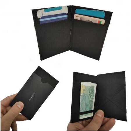 Marksman Magic wallet portemonnee heren – RFID anti-skim – Nylon – Zwart