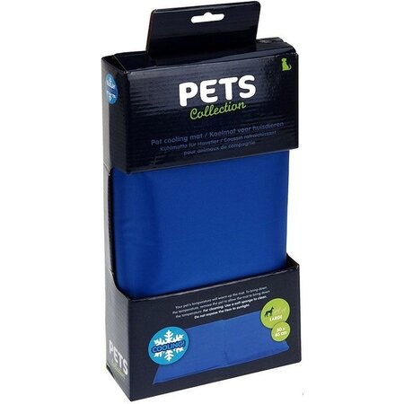 Free and Easy Koelmat Voor Honden - 65x50 cm - Blauw