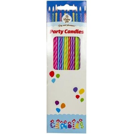 Baking Fun Taartkaarsjes Spiraal 17cm - 24st