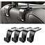 Merkloos Hoofdsteun Haakjes 4 STUKS - Auto Organizer Autostoel Hangers - Haak - Tashanger - 4 -Pack
