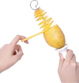 Merkloos Aardappel Snijder - Potato twister - Chips maker - Spies - RVS