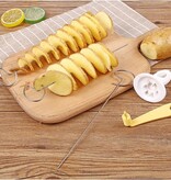 Merkloos Aardappel Snijder - Potato twister - Chips maker - Spies - RVS