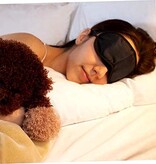 Merkloos Slaapmasker – Nachtmasker – Oogmasker Slaap – Mannen – Vrouwen – Bruin – 2 Stuks