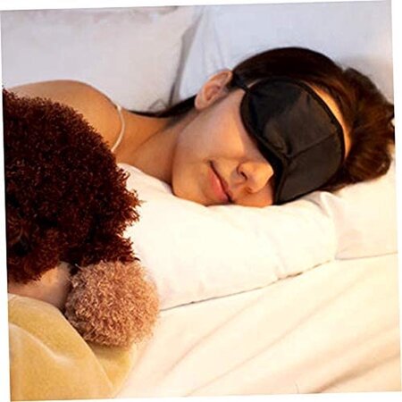 Merkloos Slaapmasker – Nachtmasker – Oogmasker Slaap – Mannen – Vrouwen – Bruin – 2 Stuks