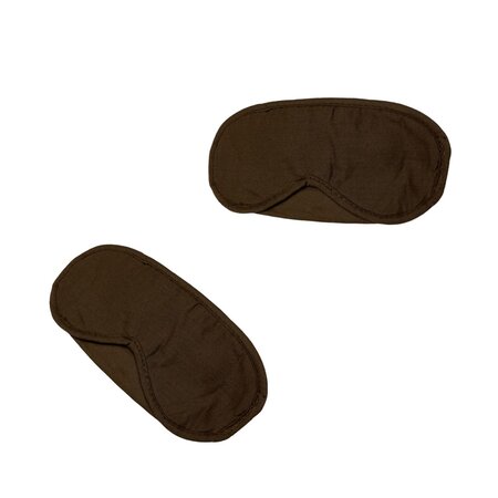 Merkloos Slaapmasker – Nachtmasker – Oogmasker Slaap – Mannen – Vrouwen – Bruin – 2 Stuks