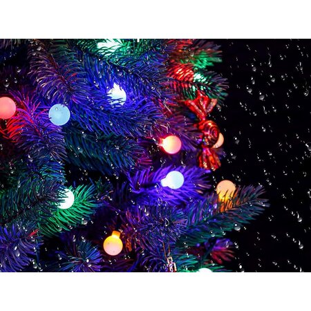 Verk Group Tuinverlichting - Solar - Guirlande zonne verlichting 20 led - Veelkleurig - 8 Verlichtingsmodi