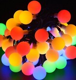 Verk Group Tuinverlichting - Solar - Guirlande zonne verlichting 20 led - Veelkleurig - 8 Verlichtingsmodi